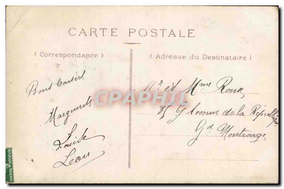 CPA Fantaisie Femme Bonne annee — Rückseite