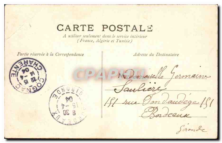 CPA Fantaisie Homme Prosper et ses olives  — Verso