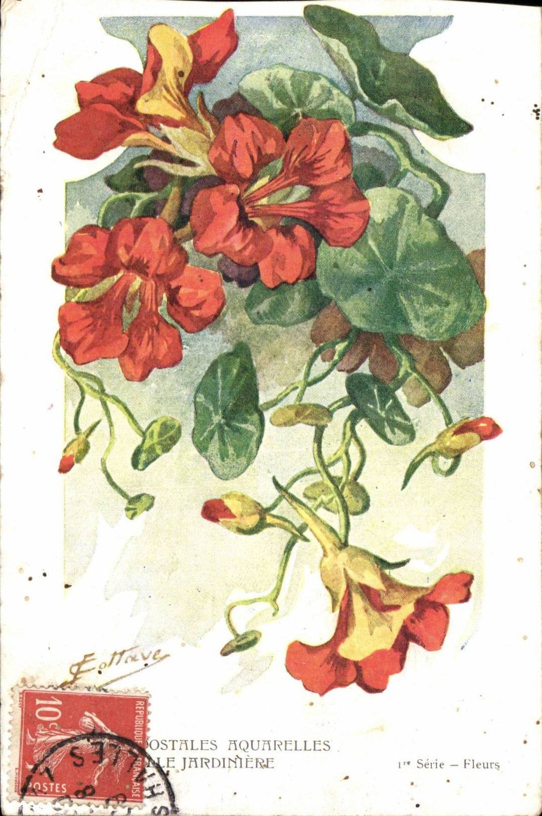 CPA Fantaisie Fleurs Belle jardiniere 