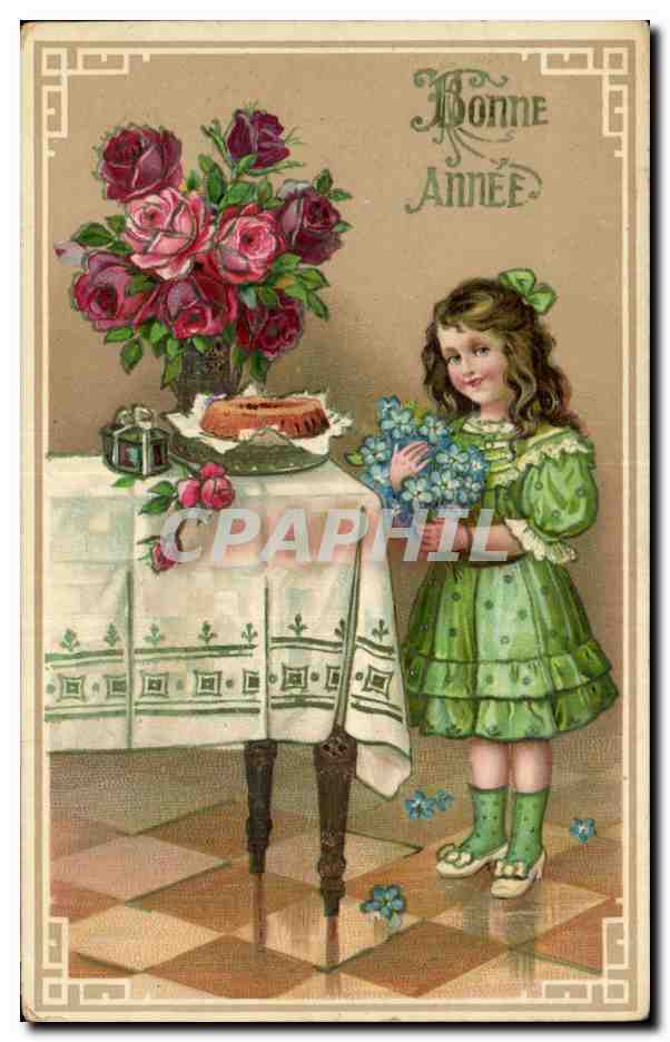 CPA Fantaisie Enfant Bonne annee