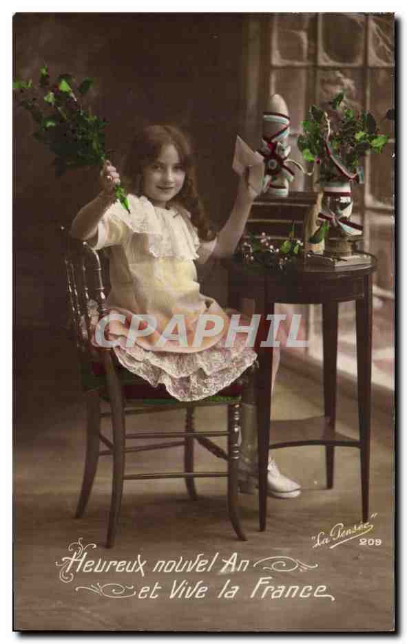CPA Fantaisie Enfant Nouvel an