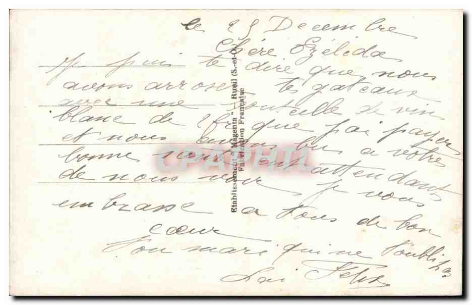 CPA Fantaisie Fleurs Bonne annee — Verso