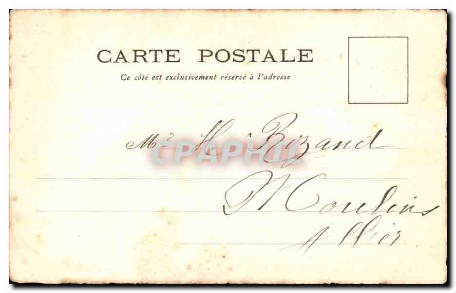 CPA Fantaisie Fleurs — Verso