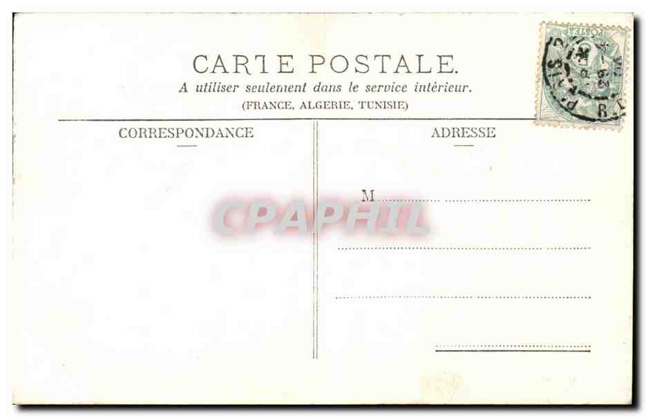 CPA Fantaisie La Valliere et Louis XIV  — Verso