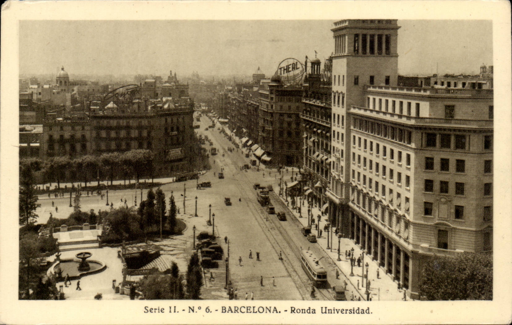 Espagne Espana Spain Barcelona CPA Ronda Universidad