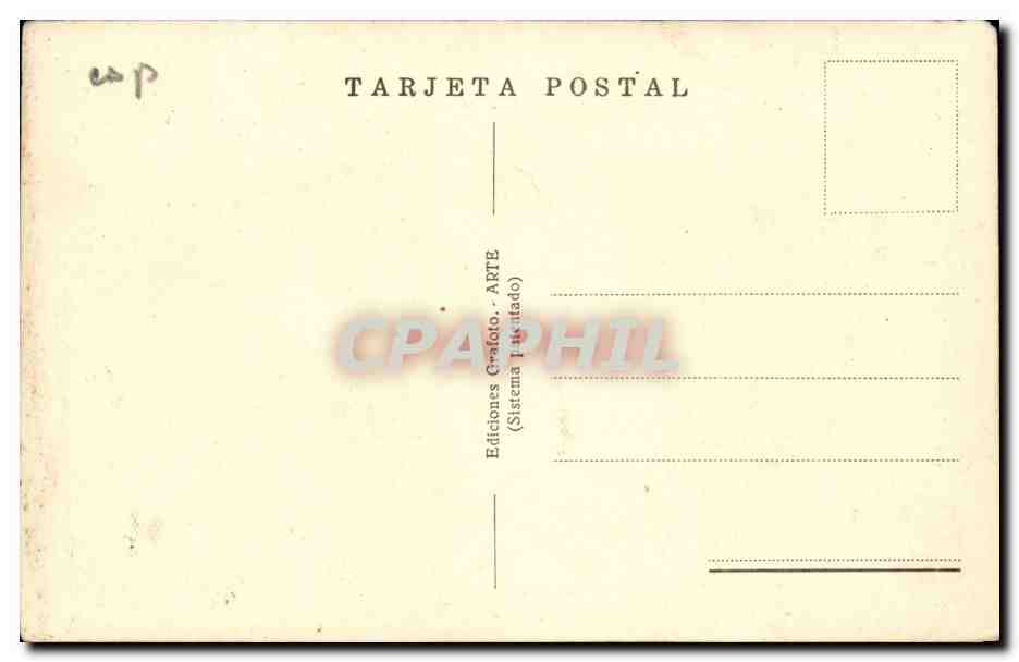 Espagne Espana Spain Barcelona CPA Ronda Universidad — Rückseite