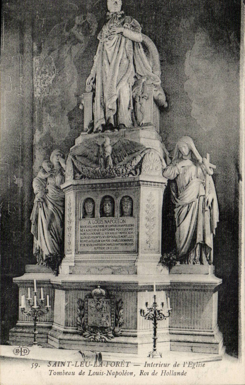 Saint Leu la Foret CPA Interieur de l'eglise Tombeau de louis Napoleon Roi de Hollande