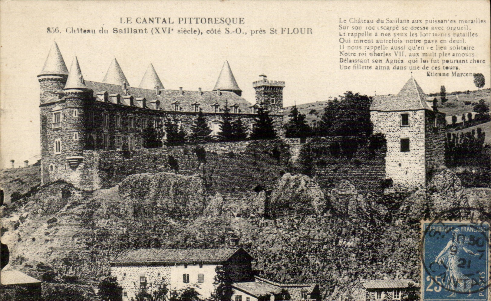 Cantal CPA Chateau de Saillant pres St Flour