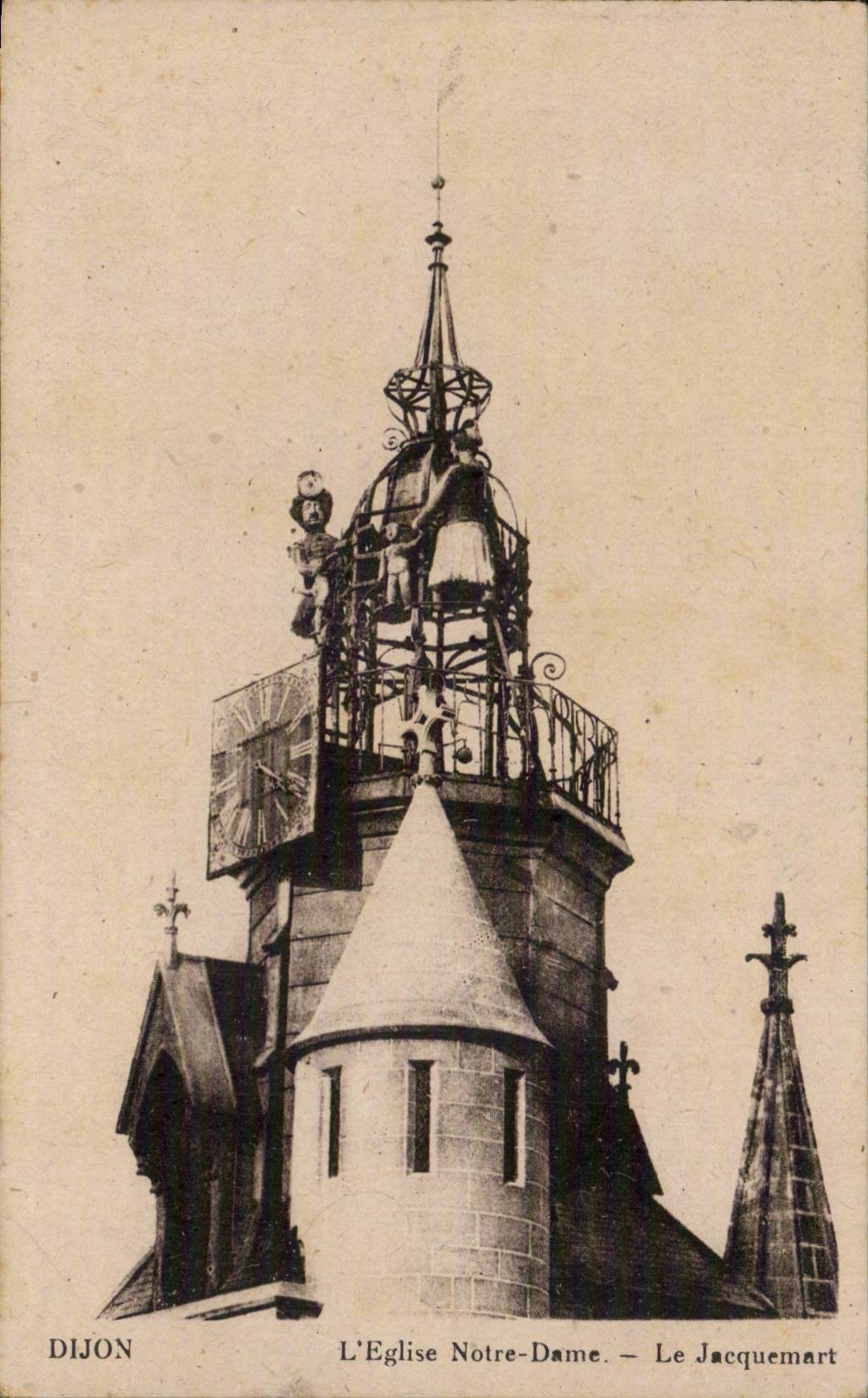 Dijon CPA Eglise Notre Dame Le Jacquemart
