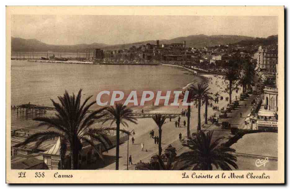CPA Cannes La CRoisette et le Mont Chevalier