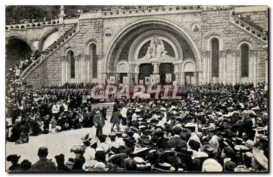 CPA Lourdes Benediction des malades