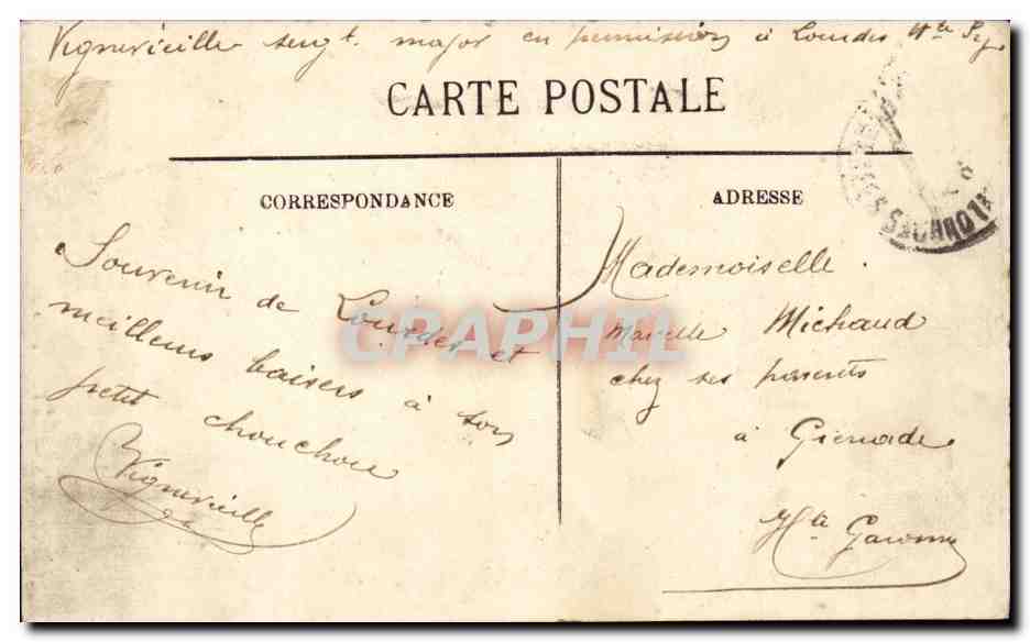 CPA Lourdes La vierge couronnee — Verso