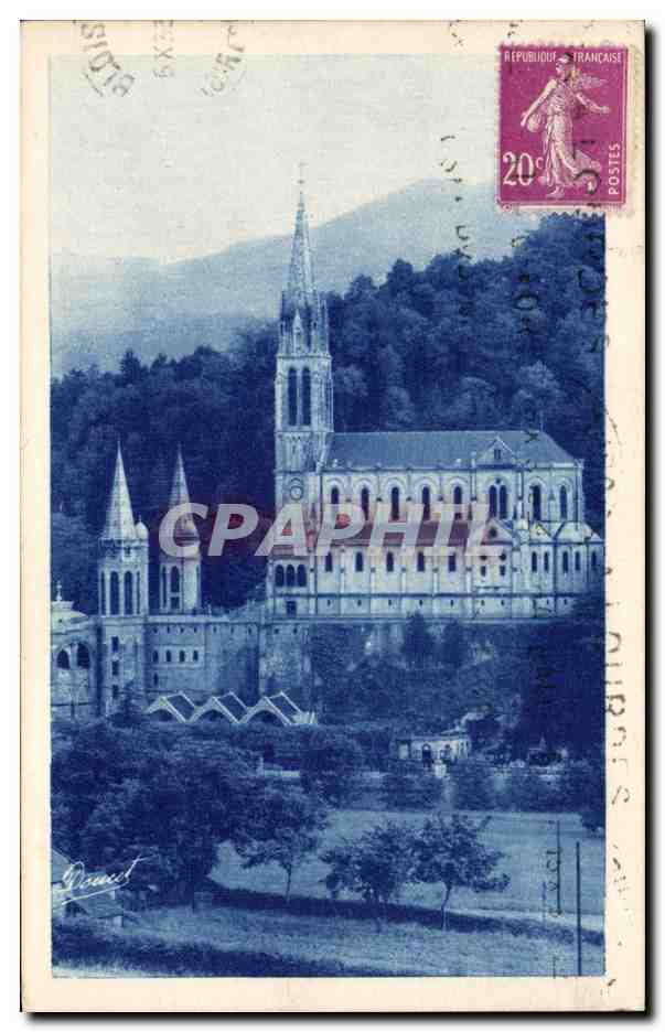CPA Lourdes La basilique