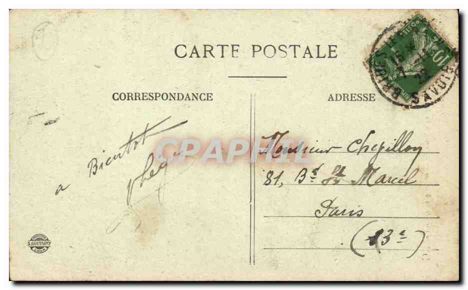 Massif de la Vanoise — Sommet de la Grande Cassse (3861 m.) — Éditeur S. GOUTINERY, n° 2700 — Verso
