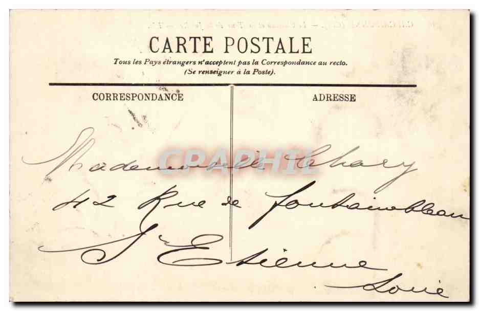 Carcassonne (Cité) — Le Château et la Tour de la Justice — LL. — Verso