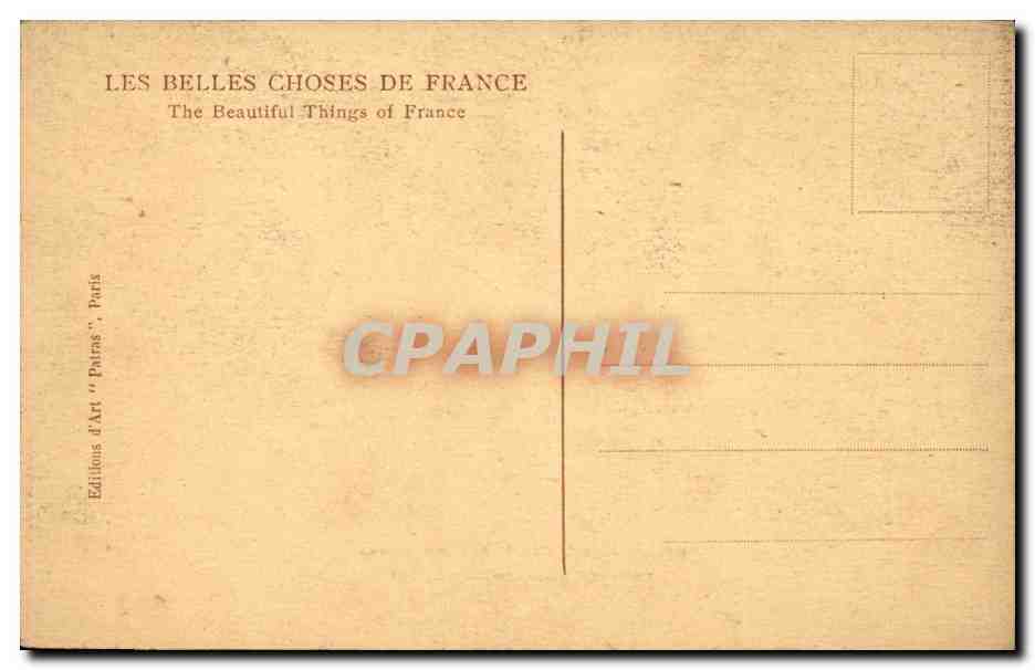 Paris CPA Tombe du soldat inconnu  — Verso