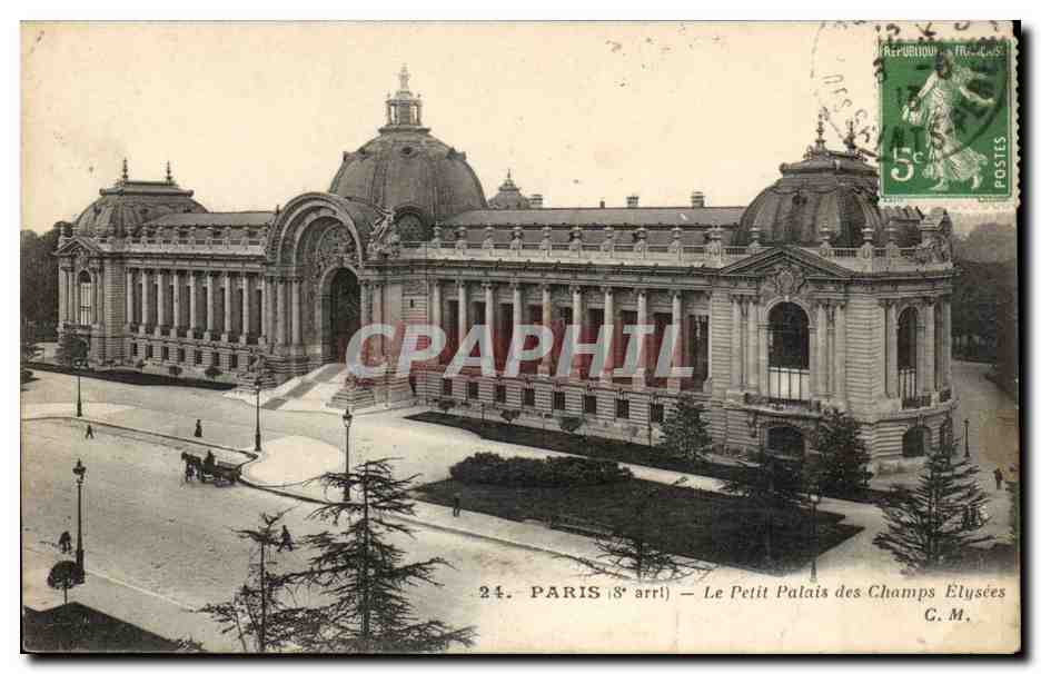 Paris CPA Le petit palais des Champs Elysees