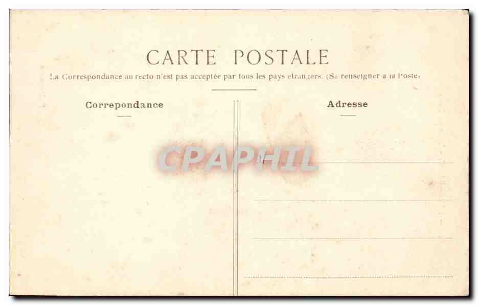 Paris CPA Passy Tour de Passy — Rückseite