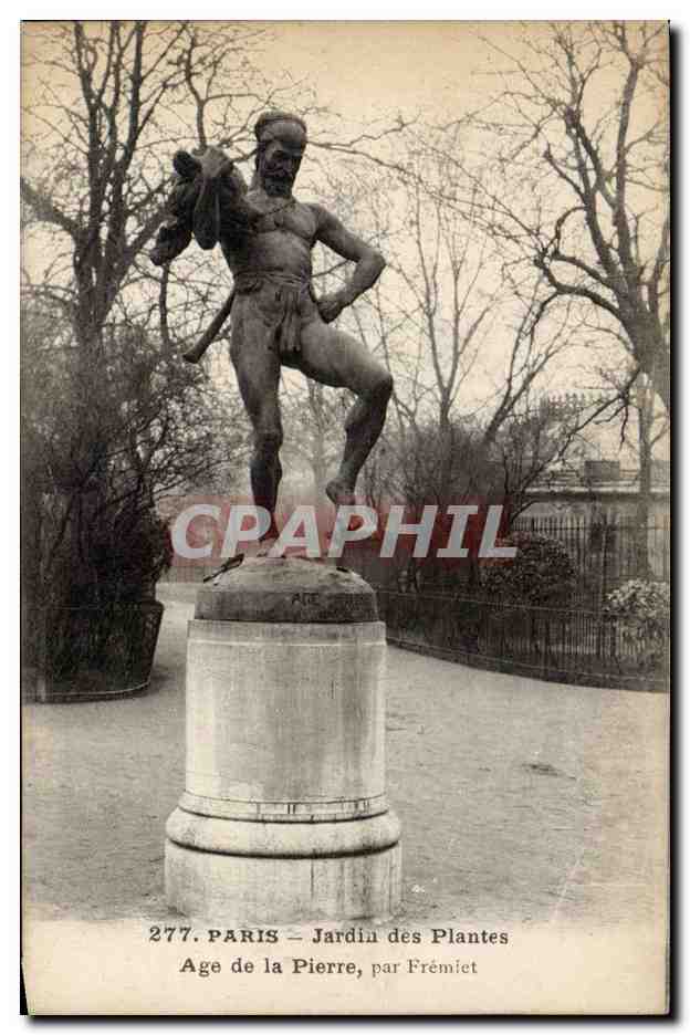 Paris CPA Jardin des plantes Age de la pierre par FRemiet