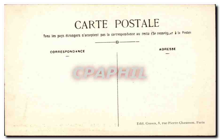 Paris CPA La tombe du soldat inconnu sous l'arc de triomphe de l'etoile — Rückseite