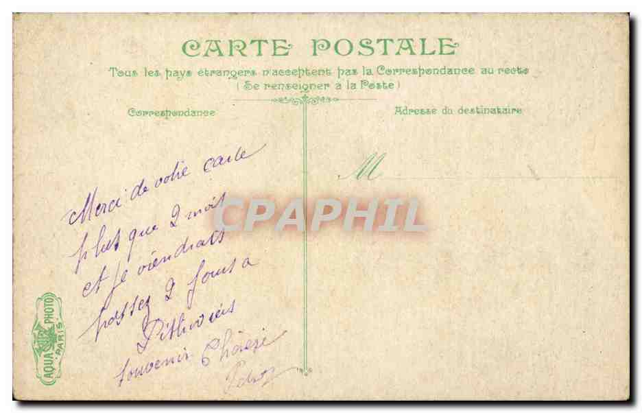 Paris CPA Bois de Vincennes Lac Daumesnil et pavillon des forets — Rückseite