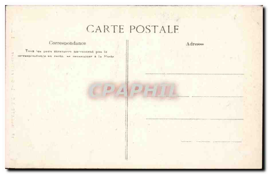Paris CPA Bagatelle Le grand rocher — Rückseite