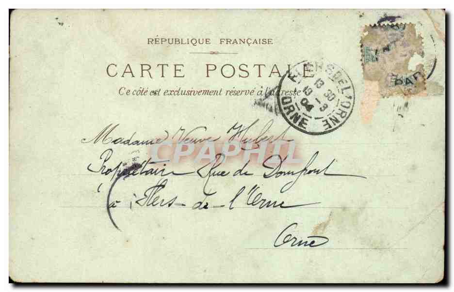 Paris CPA Rue des Tuileries — Rückseite