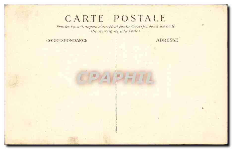 Paris Musee de Cluny CPA Les thermes — Verso