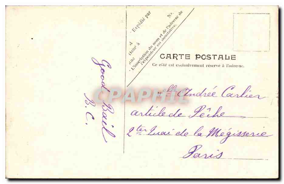 CPA Paris Entree de la cour d'assises — Rückseite