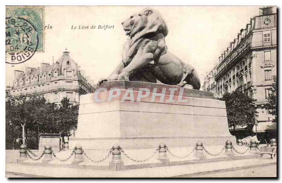 CPA Paris Le lion de Belfort