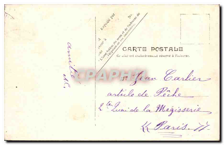 CPA Paris Le college de France — Rückseite