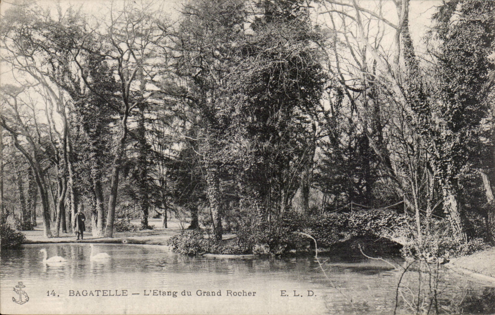 CPA Paris Bagatelle l'etang du gros rocher