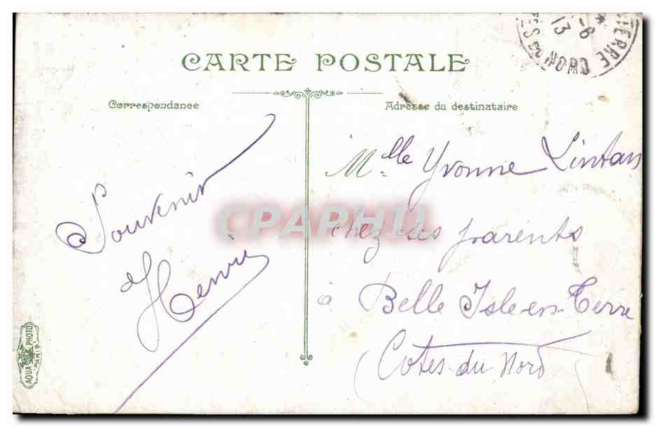 CPA Paris Porte Saint Martin — Verso