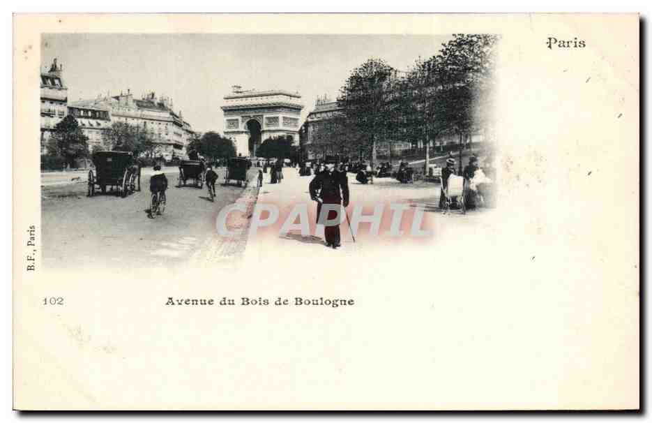 CPA Paris Avenue du Bois de Boulogne