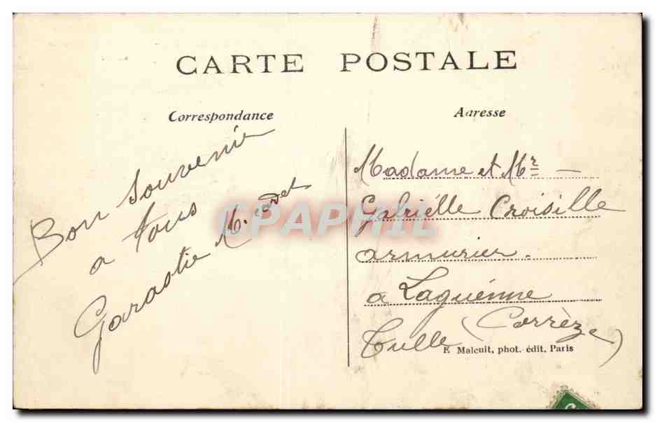 CPA Bois de Vincennes Lac Daumesnil L'embarcadere — Rückseite