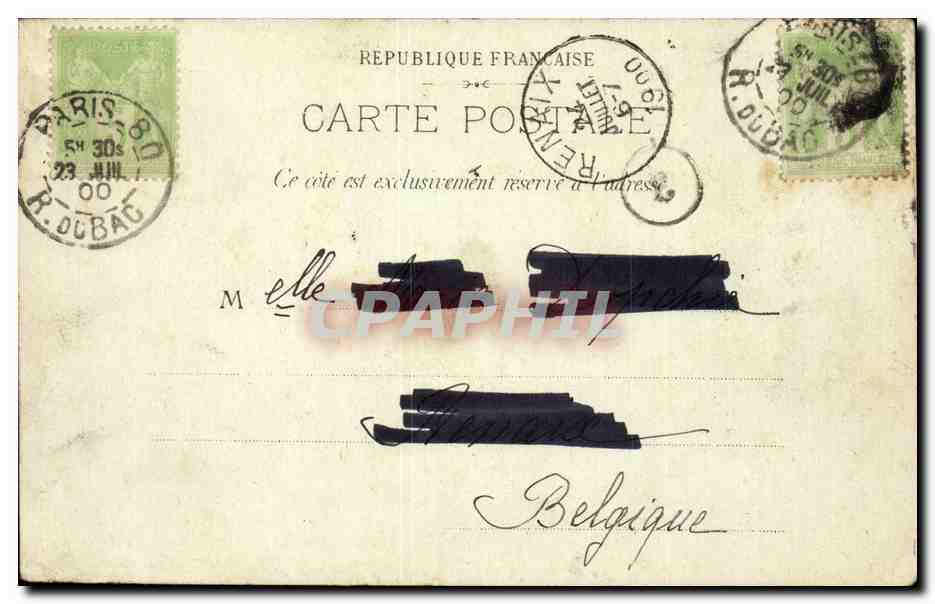 CPA Paris Palais du Senat et Jardin du Luxembourg — Rückseite