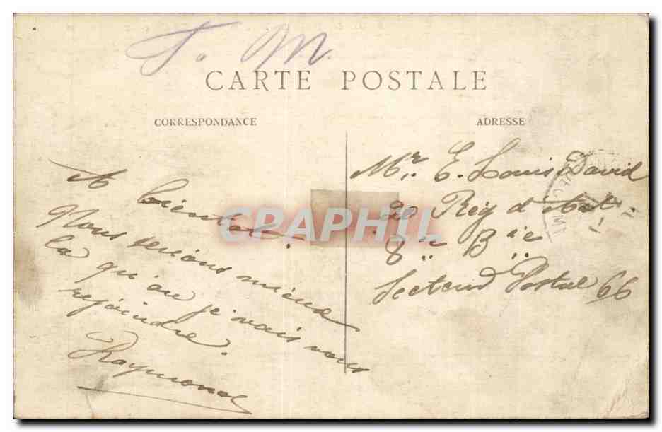 CPA Paris Bois de Boulogne La cascade — Rückseite
