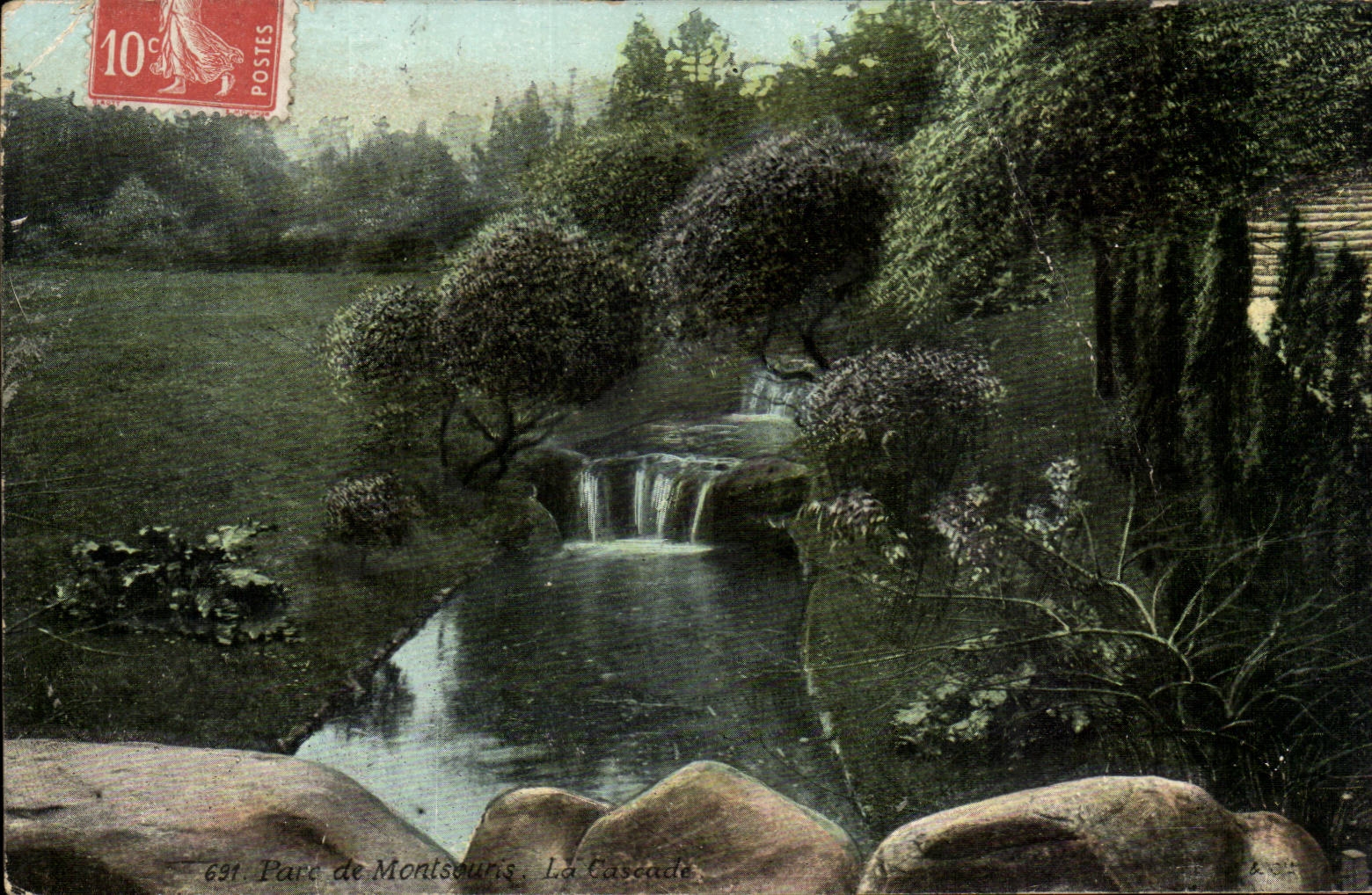 CPA Paris Parc de montsouris La cascade