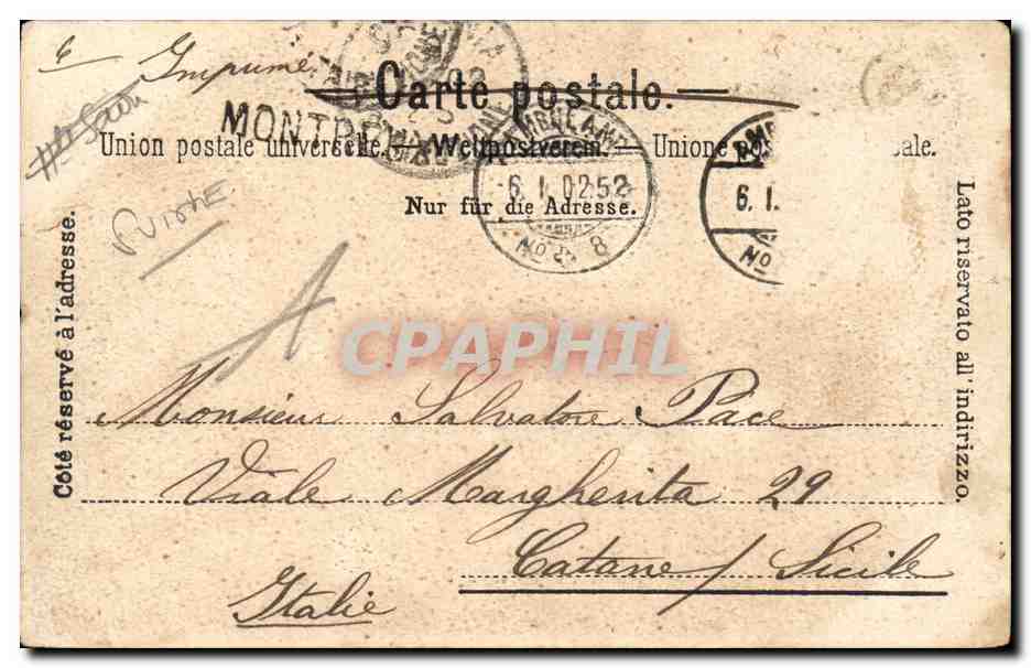 Suisse Montreux Grand rue — Rückseite