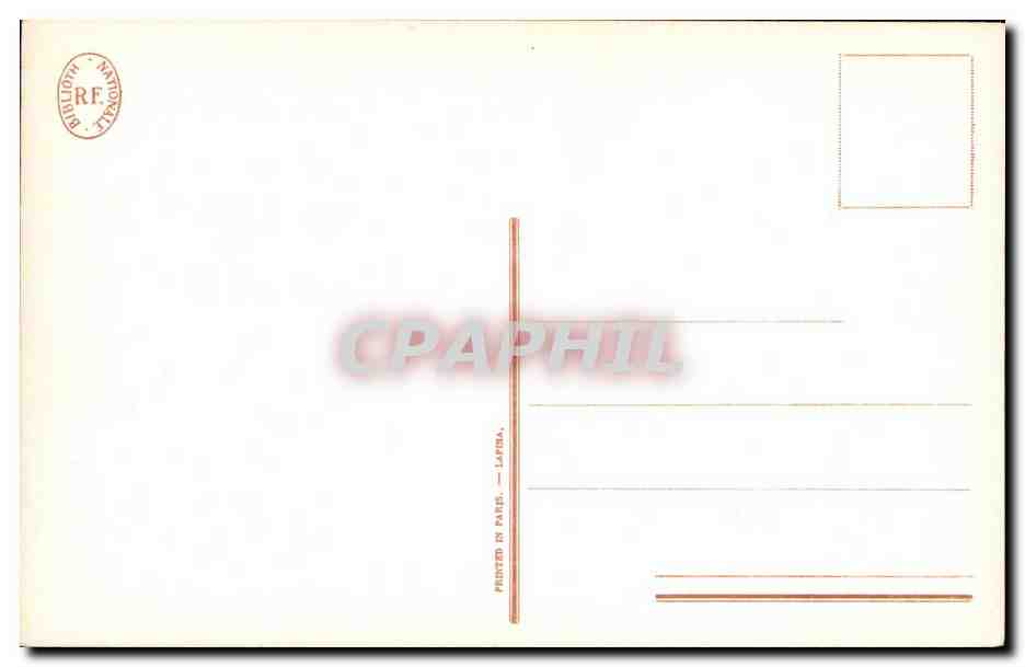 CPA Bibliotheque Nationale Le bain Romanet Monument du costume — Verso