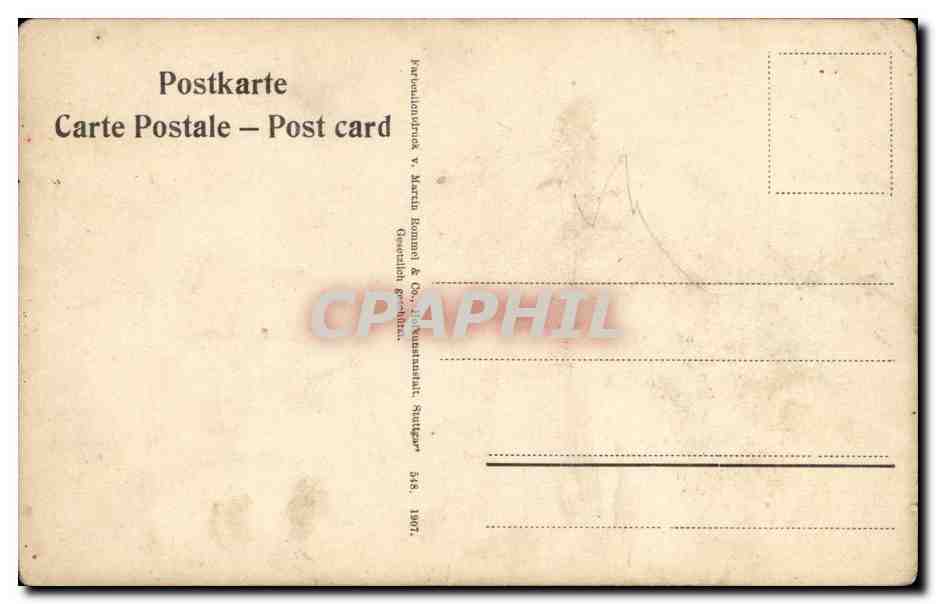 CPA Fantaisie Fleurs — Rückseite