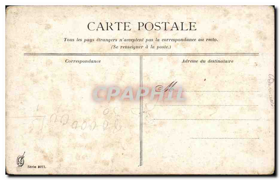CPA Fantaisie Jardin — Rückseite