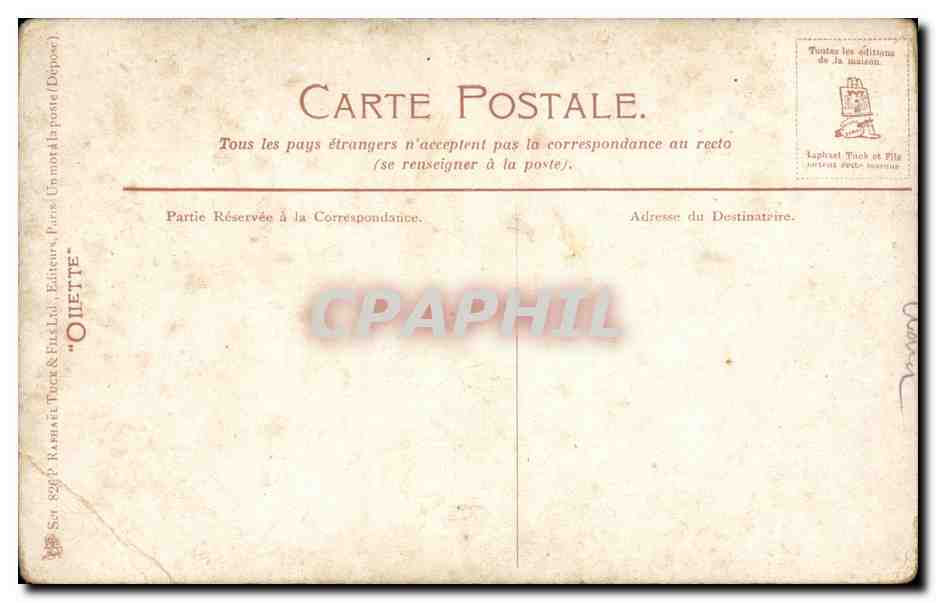 CPA Fantaisie Fermier et son cheval — Rückseite