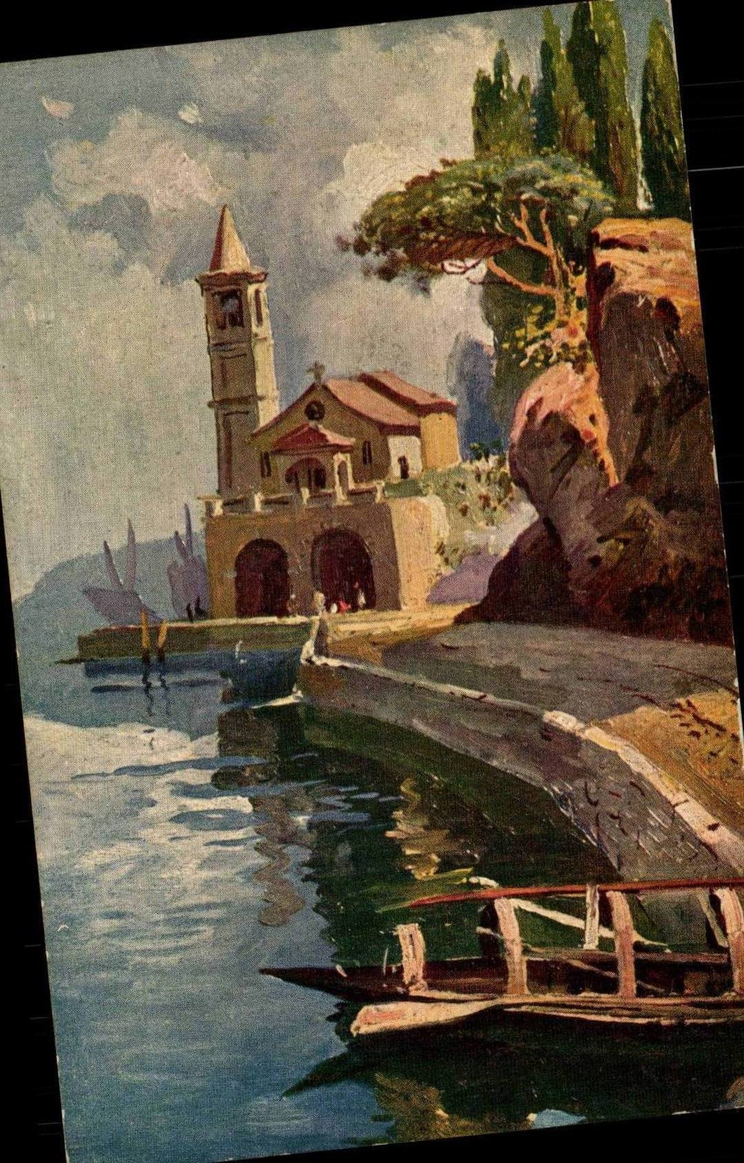 CPA Fantaisie Paesaggio Lombardo italie Italia