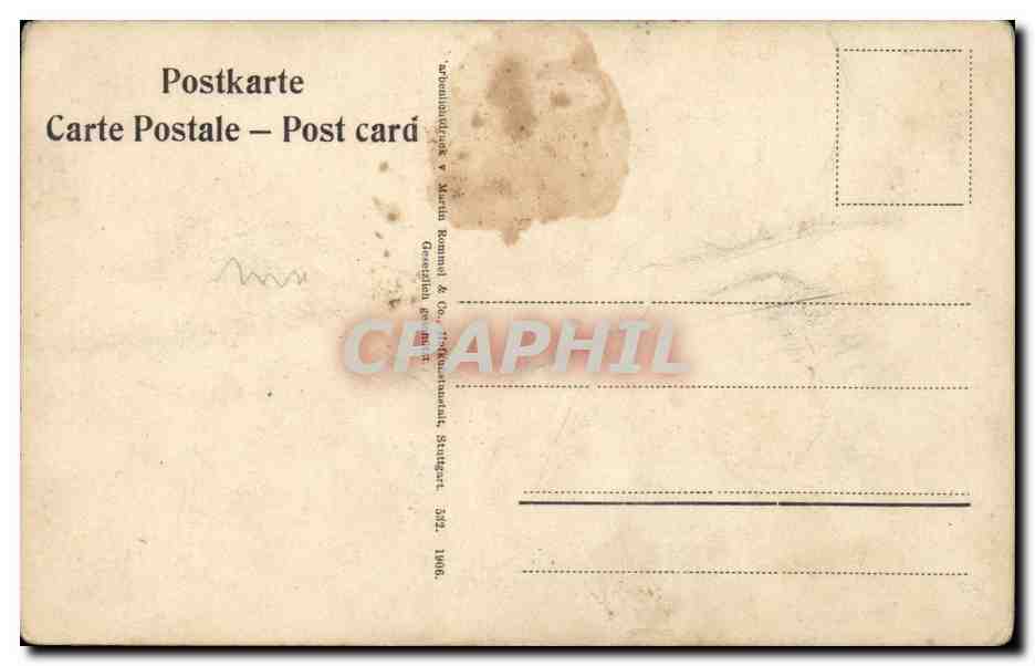 CPA Fantaisie Fleurs — Verso