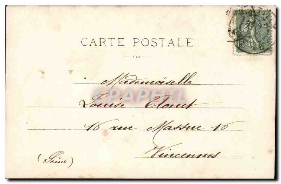 CPA Fantaisie Femme — Verso