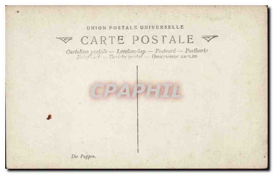CPA Fantaisie Salon des Beaux Arts 1900 Jeunes femmes les poupees — Verso