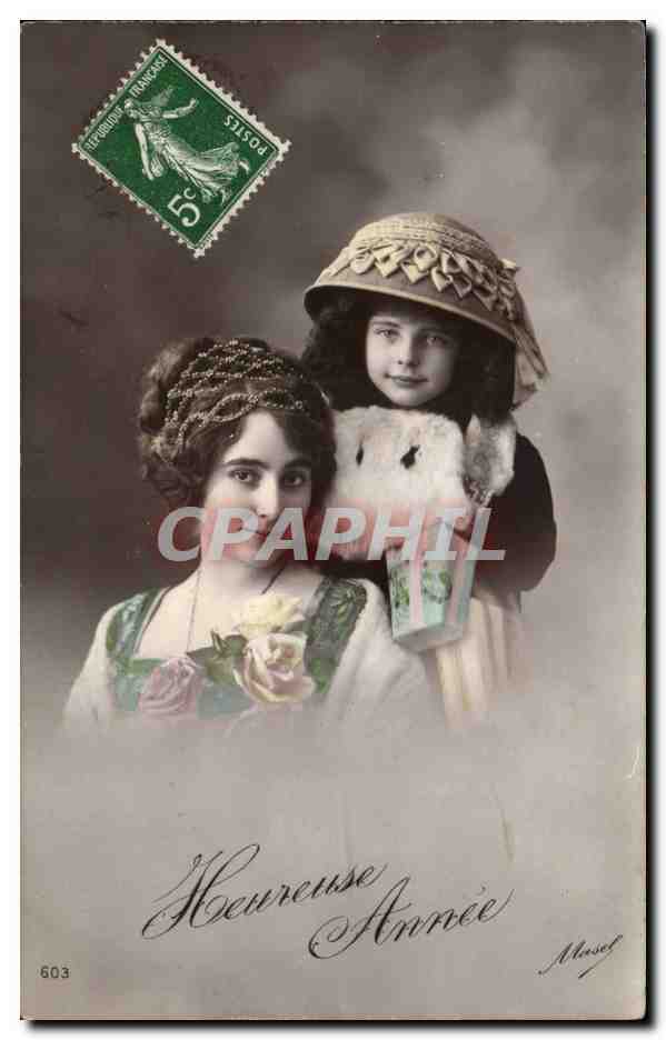 Zwei junge Frauen — fotografisches Porträt — Musset, Nr. 603