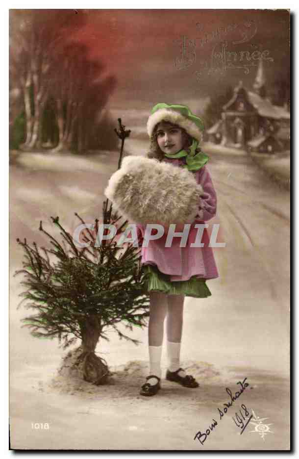 CPA Fantaisie Enfant Bonne annee