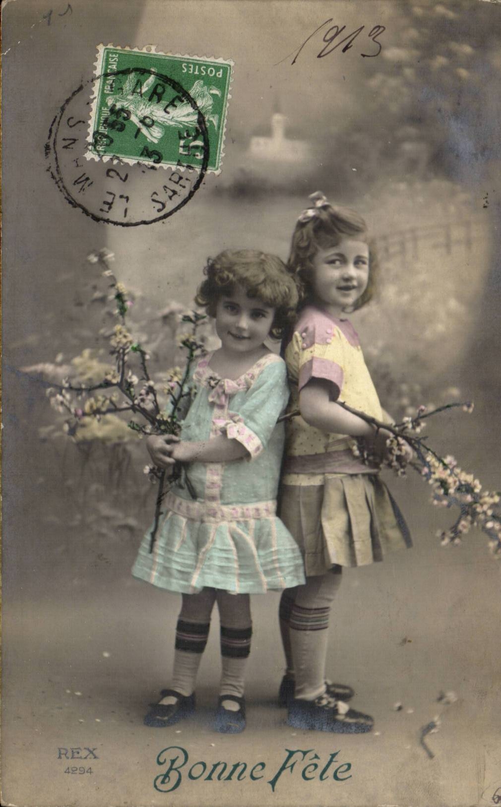 CPA Fantaisie Enfants Bonne Fete